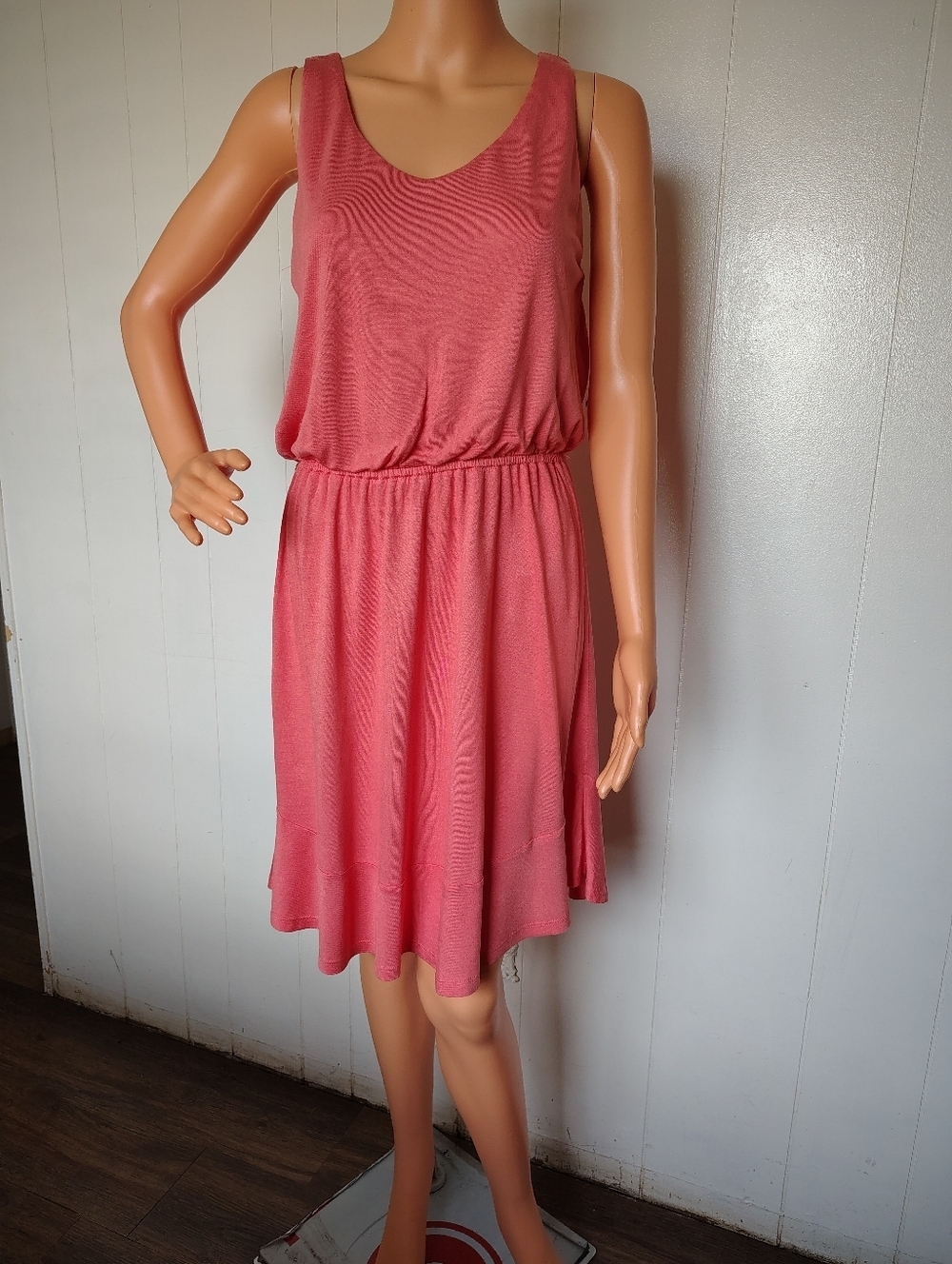 Loft Sleeveless Coral A-Line Summer Dress - Classic Women's Dress Size SP